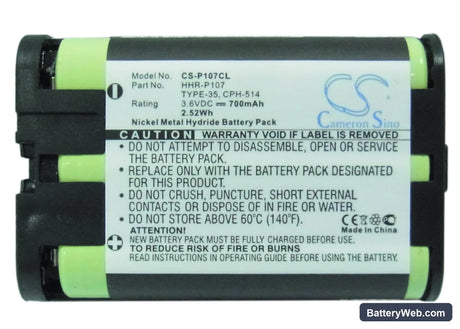 Radio Shack 23-479 Replacement Battery, 3.6V, 700mAh, Ni-MH 5