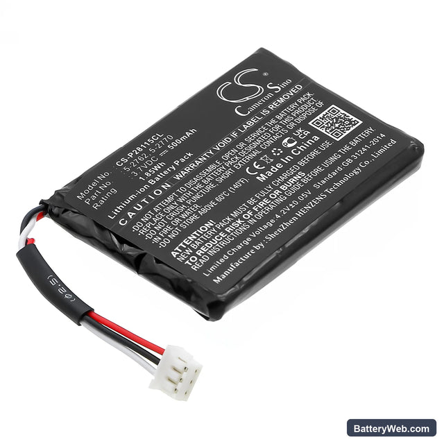 Thomson 28106FE1 Ultra Slim Dect Replacement Battery, 3.7V, 500mAh, Li-ion 1