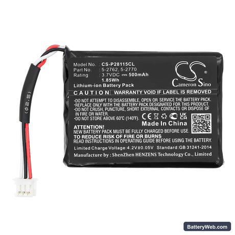 Thomson 28106FE1 Ultra Slim Dect Replacement Battery, 3.7V, 500mAh, Li-ion 3