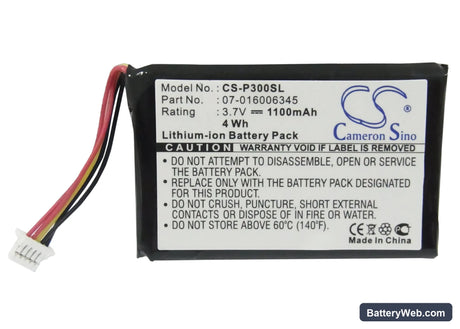 NEC MobilePro P300 Replacement Battery, 3.7V, 1100mAh, Li-ion 5