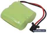 AT&T Replacement Battery, 2.4V, 600mAh, Ni-MH 4