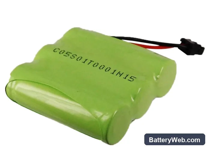 Sanyo GES-PCM02 Replacement Battery, 3.6V, 1200mAh, Ni-MH 4