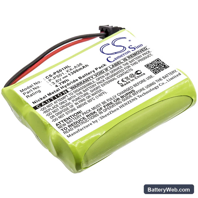 GP GP60AAK3BMS Replacement Battery, 3.6V, 1300mAh, Ni-MH 1