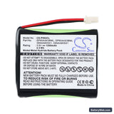 Sylvania 39230 Replacement Battery, 3.6V, 1200mAh, Ni-MH 3
