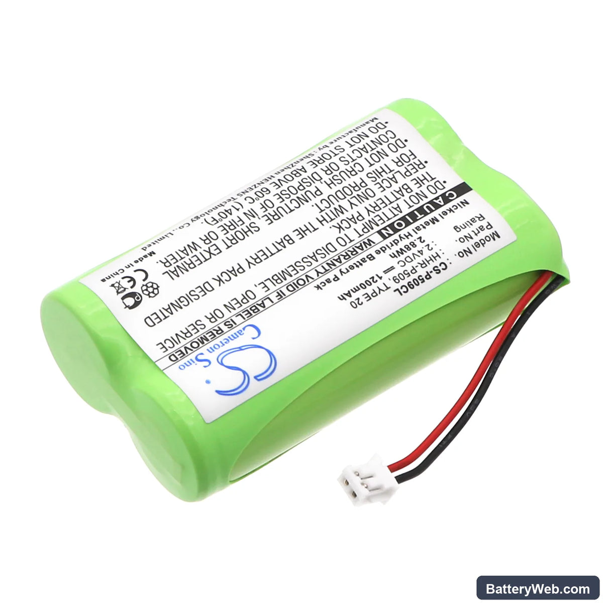 Radio Shack 23-9091 Replacement Battery, 2.4V, 1200mAh, Ni-MH 2
