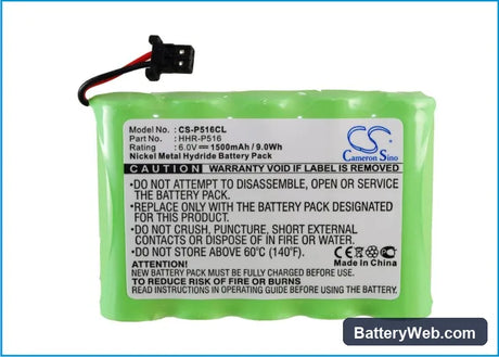 Panasonic KX-TG4500 Replacement Battery, 6V, 1500mAh, Ni-MH 5