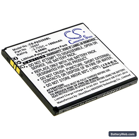 Angelcare AC320 Replacement Battery, 3.7V, 1800mAh, Li-Polymer 1