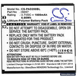 Angelcare AC320 Replacement Battery, 3.7V, 1800mAh, Li-Polymer 3
