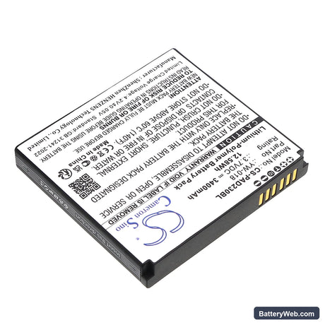 Pax D230 Replacement Battery, 3.7V, 3400mAh, Li-Polymer 2