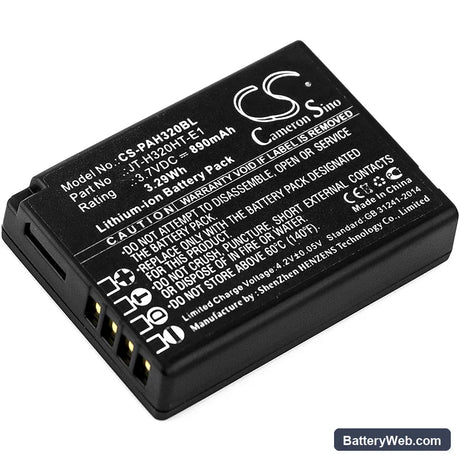 Panasonic Handheld H320 Replacement Battery, 3.7V, 890mAh, Li-ion 1