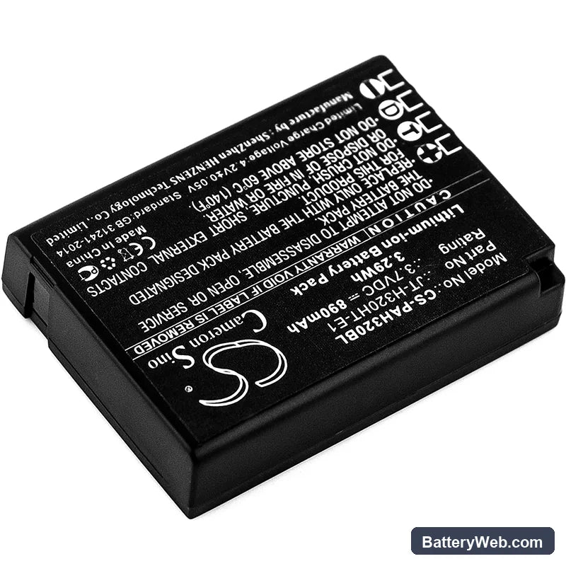 Panasonic Handheld H320 Replacement Battery, 3.7V, 890mAh, Li-ion 2