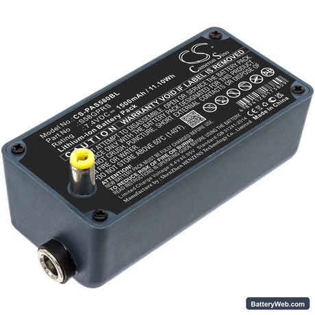 Pax S58 Replacement Battery, 7.4V, 1500mAh, Li-ion 1