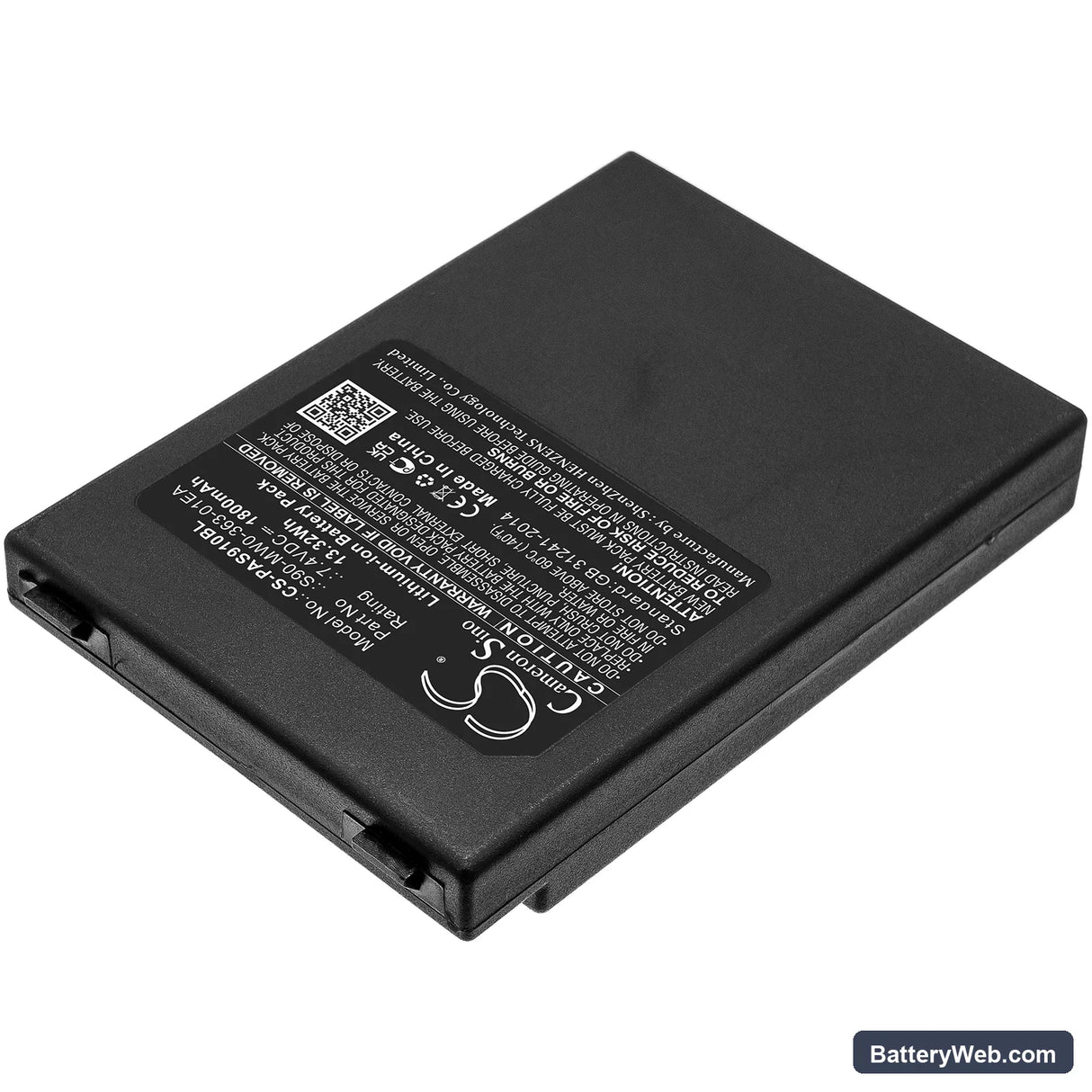 Pax S90 3G Replacement Battery, 7.4V, 1800mAh, Li-ion 2