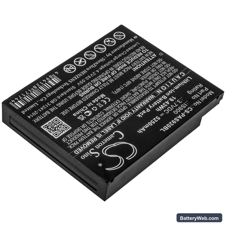 Pax A920 Replacement Battery, 3.7V, 5250mAh, Li-ion 2