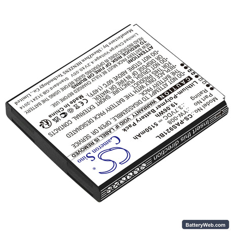 Pax A920 Pro Replacement Battery, 3.7V, 5150mAh, Li-Polymer 2