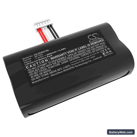 Pax A910 Replacement Battery, 7.4V, 2000mAh, Li-ion 1