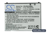 SoftBank P-10A Replacement Battery, 3.7V, 700mAh, Li-ion 4