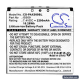 Pax S900 Replacement Battery, 7.4V, 2200mAh, Li-ion 3