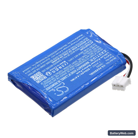 Pax Q80 Replacement Battery, 7.4V, 650mAh, Li-Polymer 2