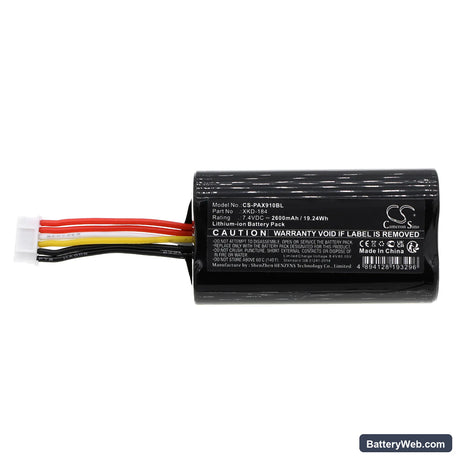 Pax N910 Replacement Battery, 7.4V, 2600mAh, Li-ion 3