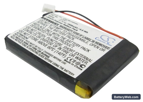Pure Digital Pocket DAB1500 Replacement Battery, 3.7V, 1800mAh, Li-Polymer 1