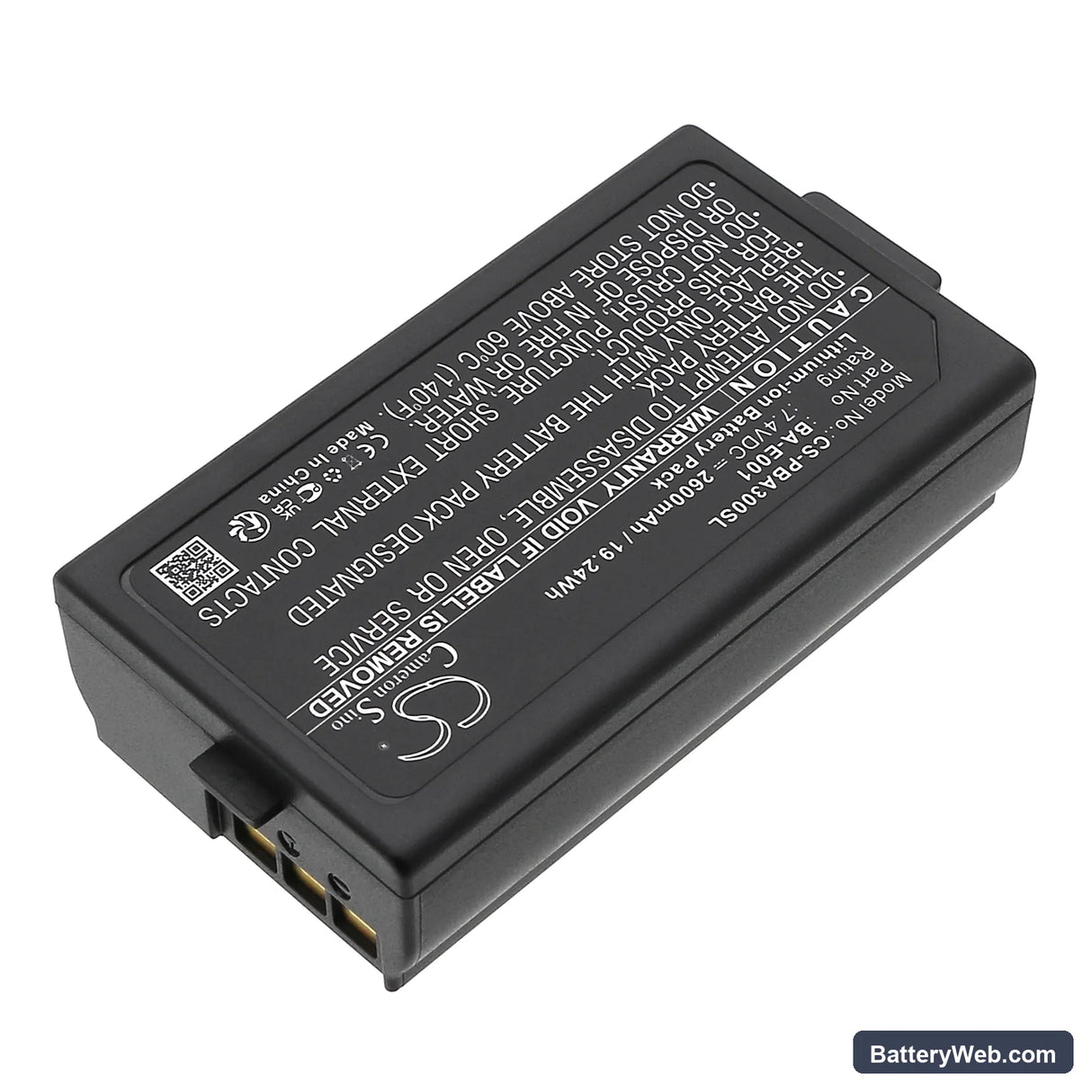 Brother PT-E300 Replacement Battery, 7.4V, 2600mAh, Li-ion 2
