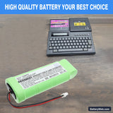 Brother PT8000 Replacement Battery, 8.4V, 2200mAh, Ni-MH 6