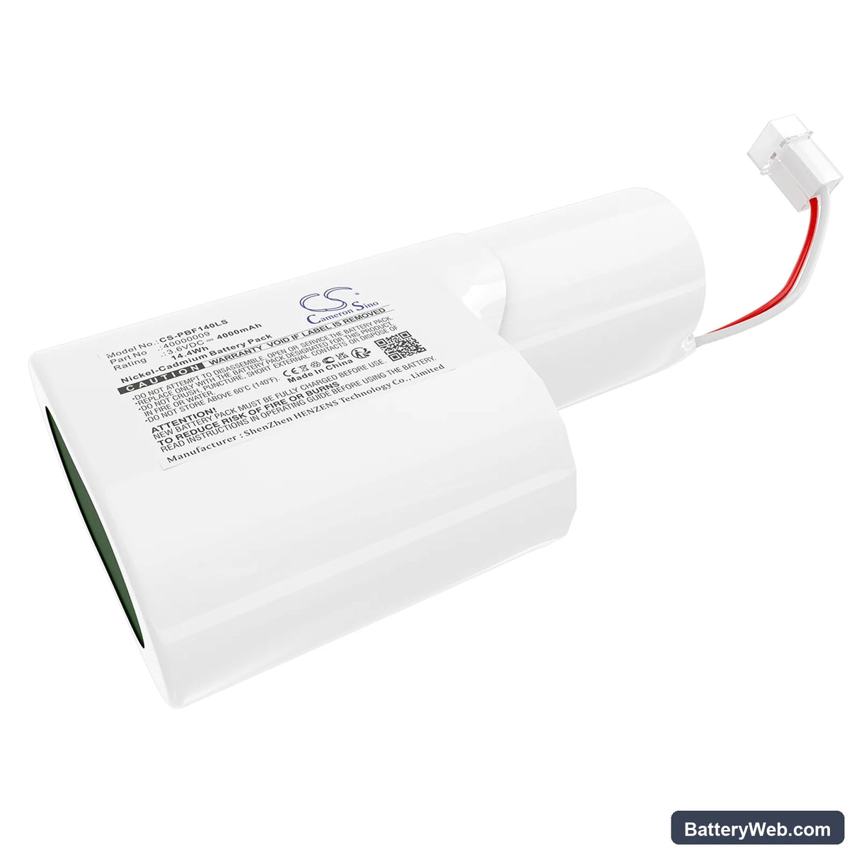Philips Bodine PCF14004 Replacement Battery, 3.6V, 4000mAh, Ni-CD 1