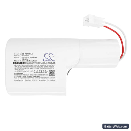 Philips Bodine PCF14004 Replacement Battery, 3.6V, 4000mAh, Ni-CD 3
