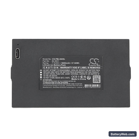 Philips 301-FVP Replacement Battery, 7.5V, 5000mAh, Li-ion 5