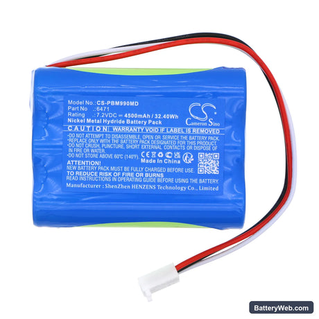 IPB HDM 99XP Replacement Battery, 7.2V, 4500mAh, Ni-MH 3