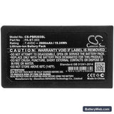 Brother RJ-2030 Replacement Battery, 7.4V, 2600mAh, Li-ion 3