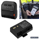 Brother RJ-3035B Replacement Battery, 7.4V, 2600mAh, Li-ion 6