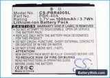 Pantech Laser P9050 Replacement Battery, 3.7V, 1000mAh, Li-ion 5