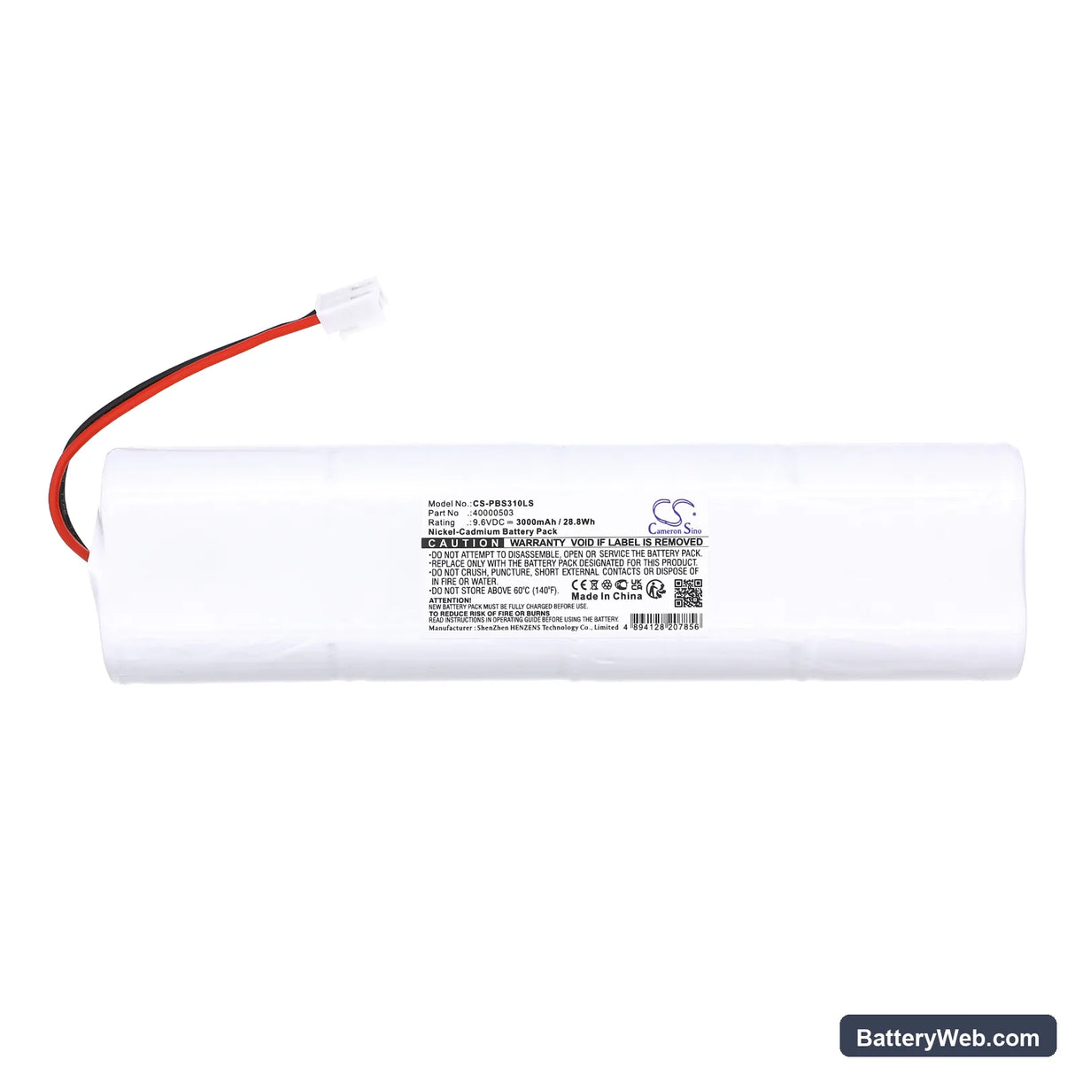 Philips Bodine BSL310SB Replacement Battery, 9.6V, 3000mAh, Ni-CD 3