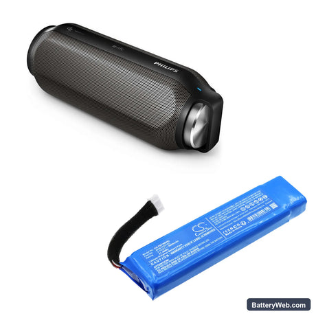 Philips BT6600 Replacement Battery, 3.7V, 5800mAh, Li-Polymer 6