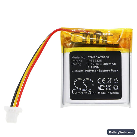 Phonak Compilot Air II Replacement Battery, 3.7V, 300mAh, Li-Polymer 3