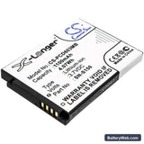 Philips SCD-603/00 Replacement Battery, 3.7V, 1100mAh, Li-ion 1
