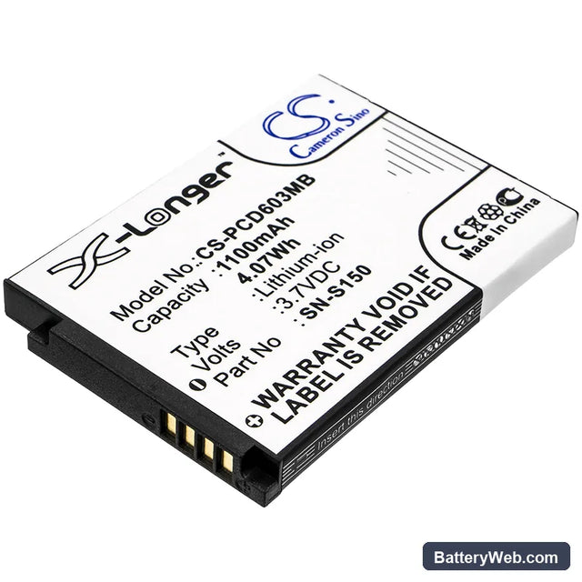 Philips SCD-603/00 Replacement Battery, 3.7V, 1100mAh, Li-ion 1