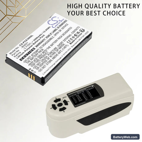 PCE Instruments Colorimeter PCE-CSM 10 Replacement Battery, 3.7V, 3500mAh, Li-Polymer 6