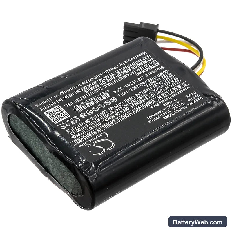 Physio-Control LifePak 20 Defibrillato Replacement Battery, 11.1V, 3400mAh, Li-ion 2