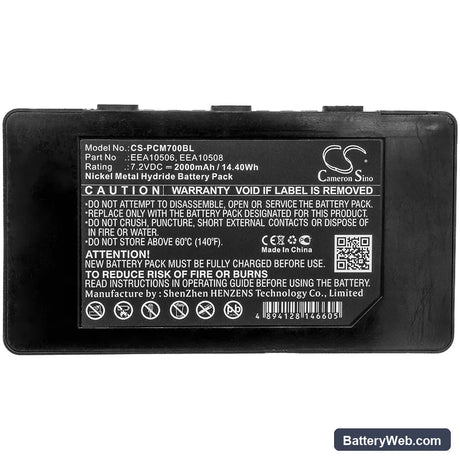 Palfinger Palcom P7 Replacement Battery, 7.2V, 2000mAh, Ni-MH 3