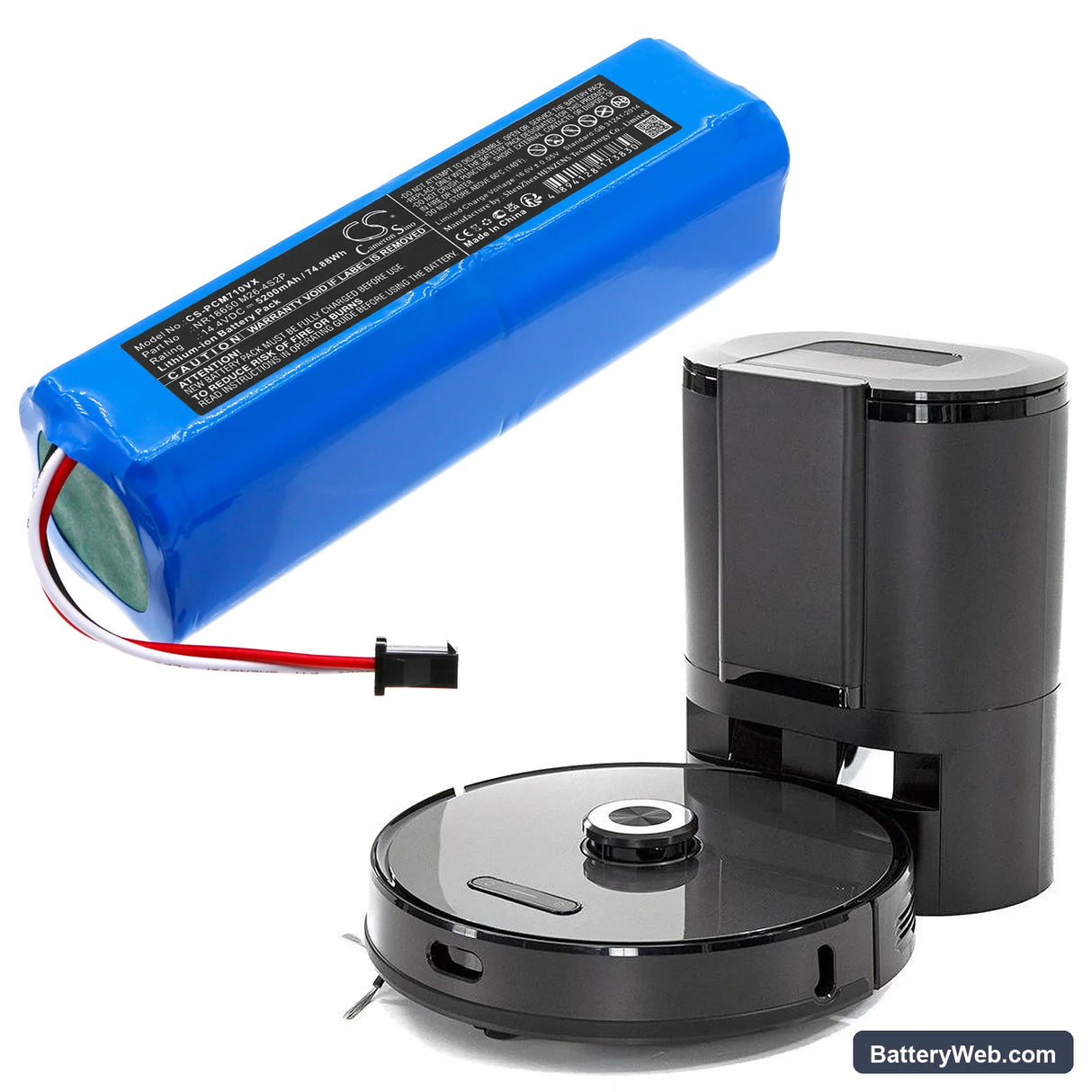 Ultenic D1C Replacement Battery, 14.4V, 5200mAh, Li-ion 6