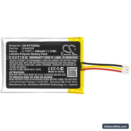 Phonak ComPilot Replacement Battery, 3.7V, 300mAh, Li-Polymer 3
