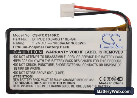 Sprint TX340GT Replacement Battery, 3.7V, 1800mAh, Li-Polymer 5