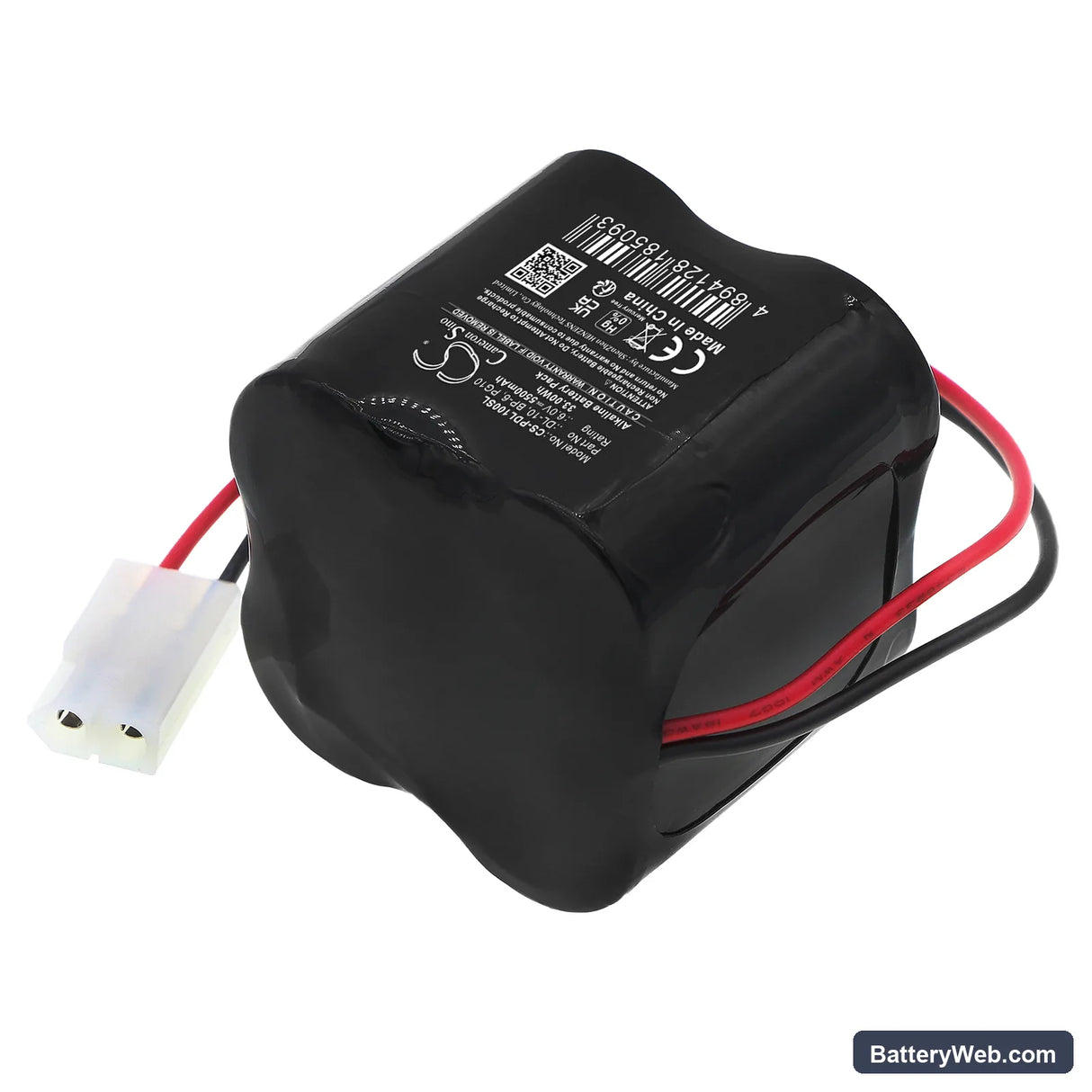 Panic Door BP6 Replacement Battery, 6V, 5500mAh, Alkaline 2