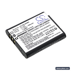Pentax WG-1000 Replacement Battery, 3.7V, 890mAh, Li-ion 1
