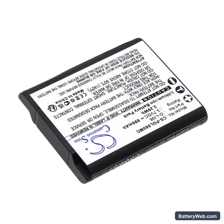 Pentax WG-1000 Replacement Battery, 3.7V, 890mAh, Li-ion 2