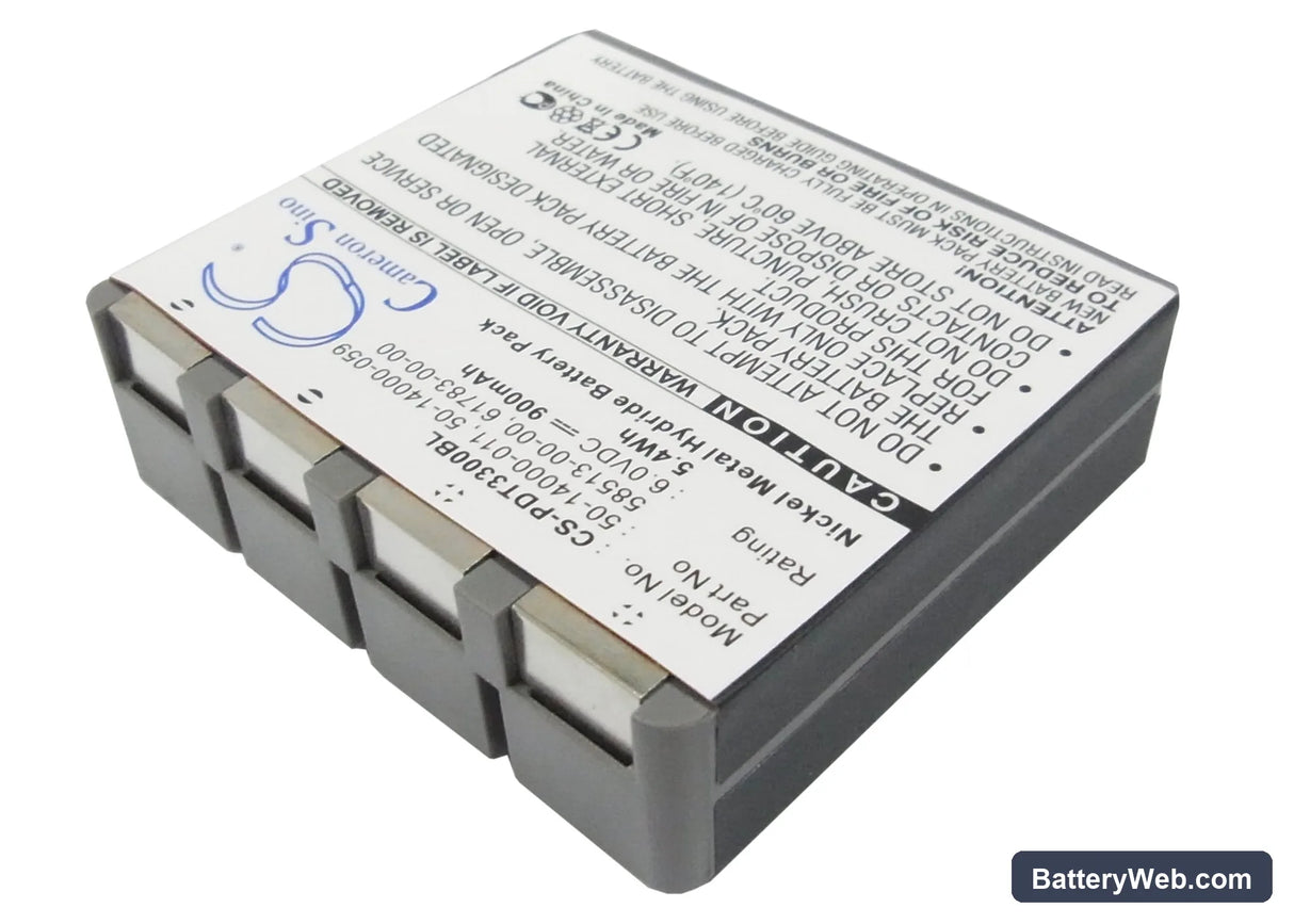Sokkia SDR33 Replacement Battery, 6V, 900mAh, Ni-MH 2