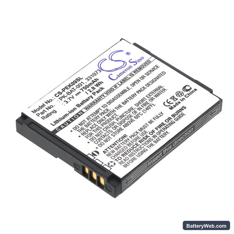 Peek Pronto Replacement Battery, 3.7V, 750mAh, Li-ion 1